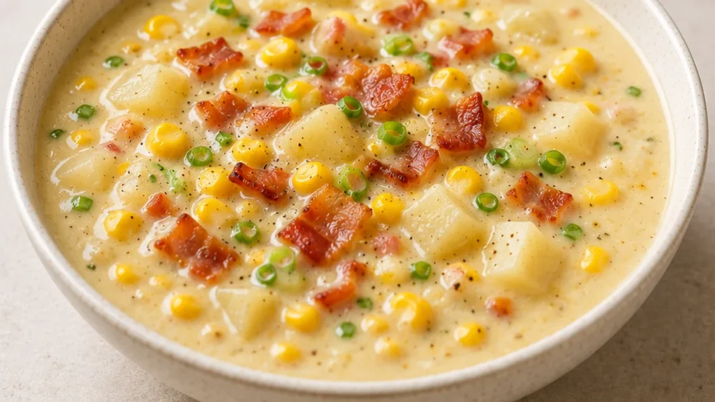 Instant Corn Chowder: Cozy Up in Minutes! Corn chowder: Make this incredibly creamy and easy corn chowder recipe in under 30 minutes. Perfect for a quick, comfo