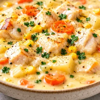 Creamy Fish Chowder: Comfort in a Bowl! Fish chowder: Make this incredibly creamy and comforting soup in under an hour. Packed with tender fish, veggies, and a