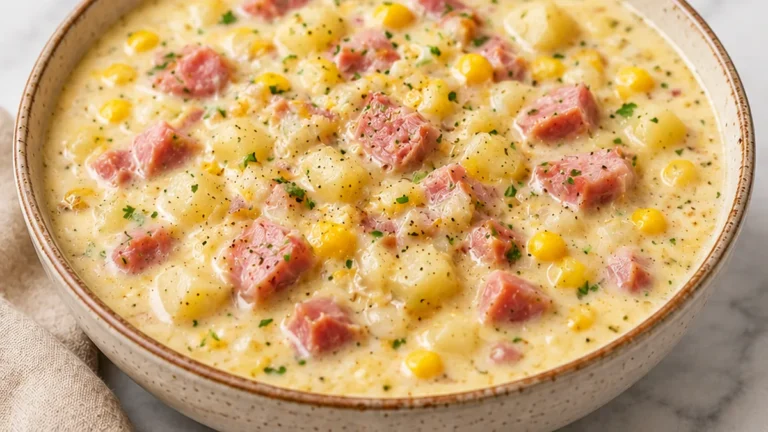 Creamy Ham & Corn Chowder: Instant Comfort Food