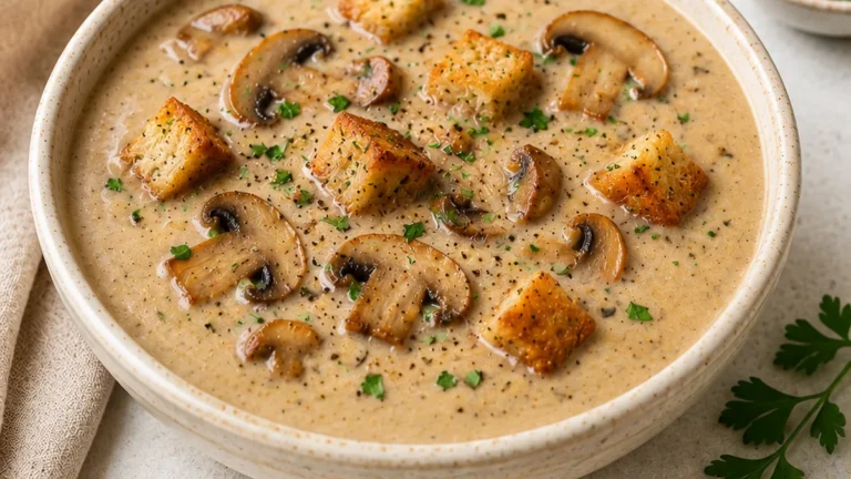 Creamy Mushroom Soup: Pure Comfort in a Bowl!