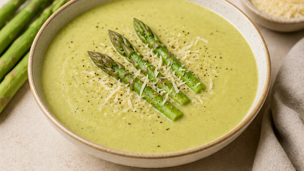 Creamy Asparagus Soup: Velvety Smooth & Addictive - Asparagus soup: whip up this amazing creamy soup recipe in under 30 minutes. Perfect for a light, flavorful