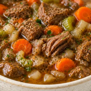 Fall Apart Beef Vegetable Soup! - beef soup