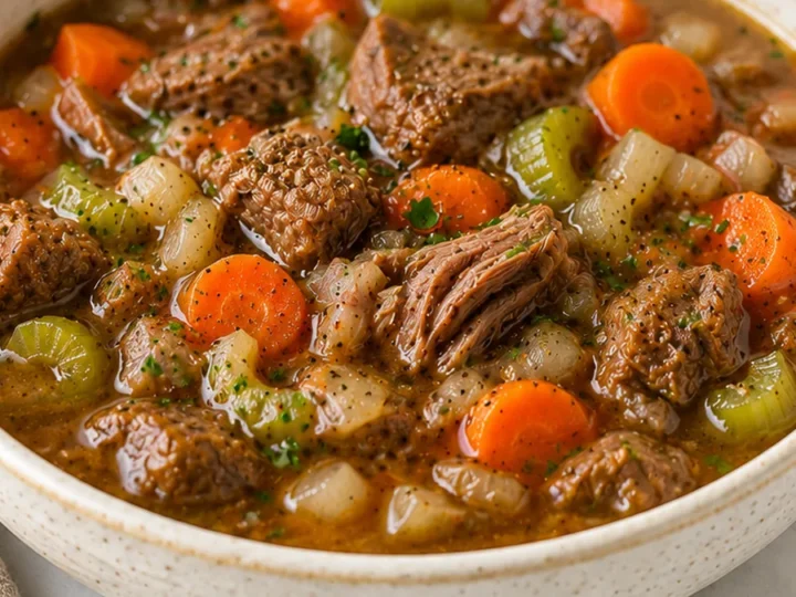Fall Apart Beef Vegetable Soup!