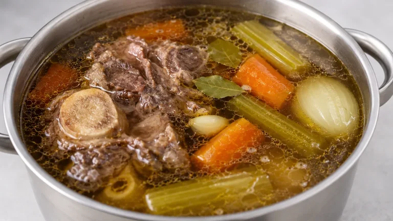 Flavorful Beef Stock: Slow-Cooked Goodness!