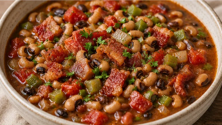 Southern Black Eyed Peas with Ham – Flavor Bomb!