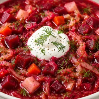 Vibrant Borscht: Delicious Beet Soup! - borscht recipe - Borscht recipe: craft this vibrant, hearty beet soup brimming with tender vegetables. Perfect for a coz