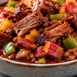 ️ Ultimate Brisket Chili: Melt-in-Your-Mouth Good! Brisket chili: master this rich, slow-cooked recipe featuring tender beef, dark chili powders, and aromatic s