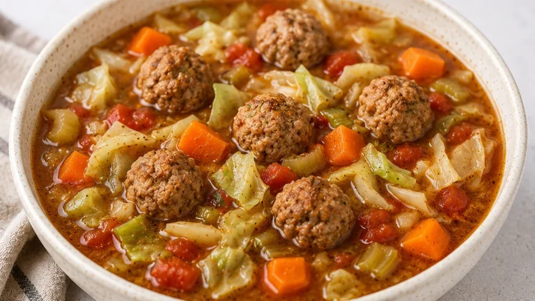 Cozy Cabbage Meatball Soup: Your New Go-To Comfort!