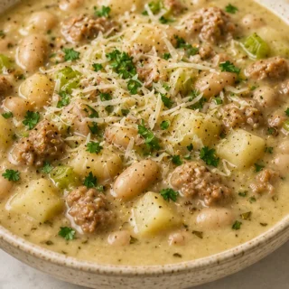 Creamy Cannellini Soup: Pure Comfort - Cannellini soup: savor this hearty and creamy Italian-inspired dish in under an hour. Perfect for a cozy, satisfying week