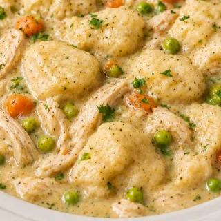 Cozy Slow Cooker Chicken & Dumplings! - chicken dumplings