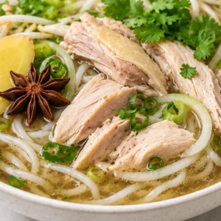 Vietnamese Chicken Pho: Ultimate Comfort Bowl! Chicken Pho: Make authentic Vietnamese Pho Ga with this easy recipe. Simmer a rich, aromatic broth with tender ch