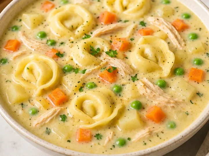 Creamy Chicken Tortellini Soup