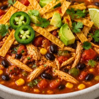 ️ Flavor Bomb Chicken Tortilla Soup - Chicken tortilla soup: enjoy this incredible, flavorful recipe in under an hour. Perfect for a hearty, comforting meal tha