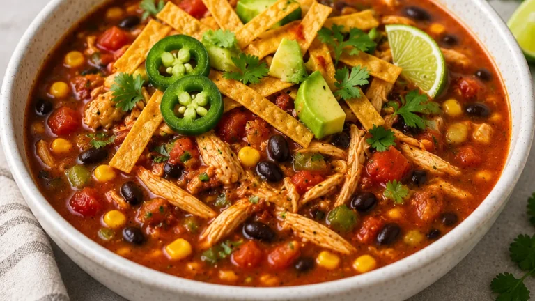 ️ Flavor Bomb Chicken Tortilla Soup