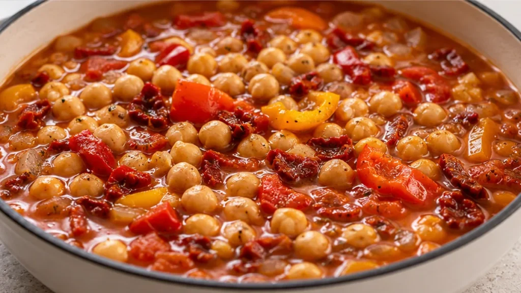Cozy Chickpea Stew: Comfort Food Delight - Chickpea stew: enjoy this incredibly flavorful and hearty vegetarian stew. Packed with veggies and perfect for a heal