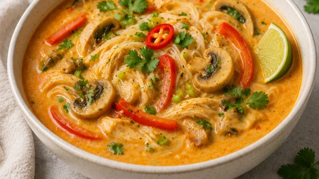 Creamy Coconut Curry Soup: Your New Go-To Comfort! Coconut curry soup: make this creamy, flavorful soup in under 35 minutes. Enjoy a taste of Thailand with simp