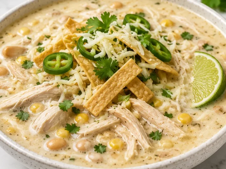 Creamy White Chicken Enchilada Soup