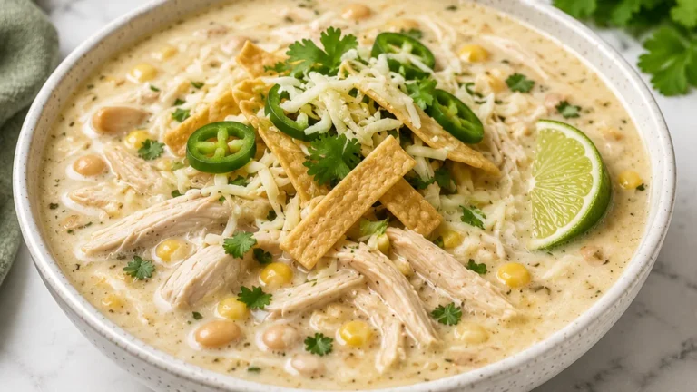 Creamy White Chicken Enchilada Soup