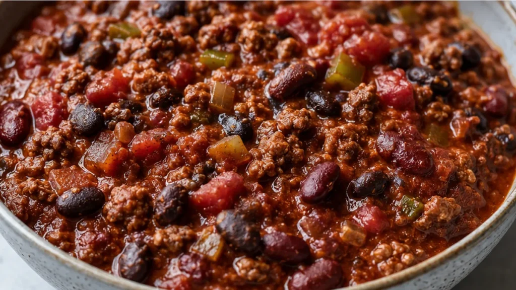 Game Day Chili: Your Winning Secret! Game Day Chili: master this hearty recipe packed with ground beef, black beans, and kidney beans. Perfect for feeding a cro