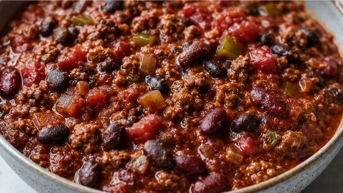 Game Day Chili: Your Winning Secret! Game Day Chili: master this hearty recipe packed with ground beef, black beans, and kidney beans. Perfect for feeding a cro