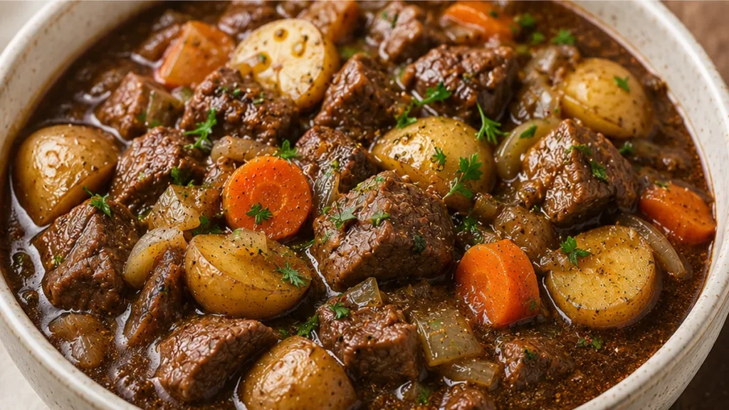 Guinness Beef Stew Recipe - Guinness beef stew: make this hearty dish packed with tender beef and vegetables in under 2 hours. Perfect for a cozy dinner.