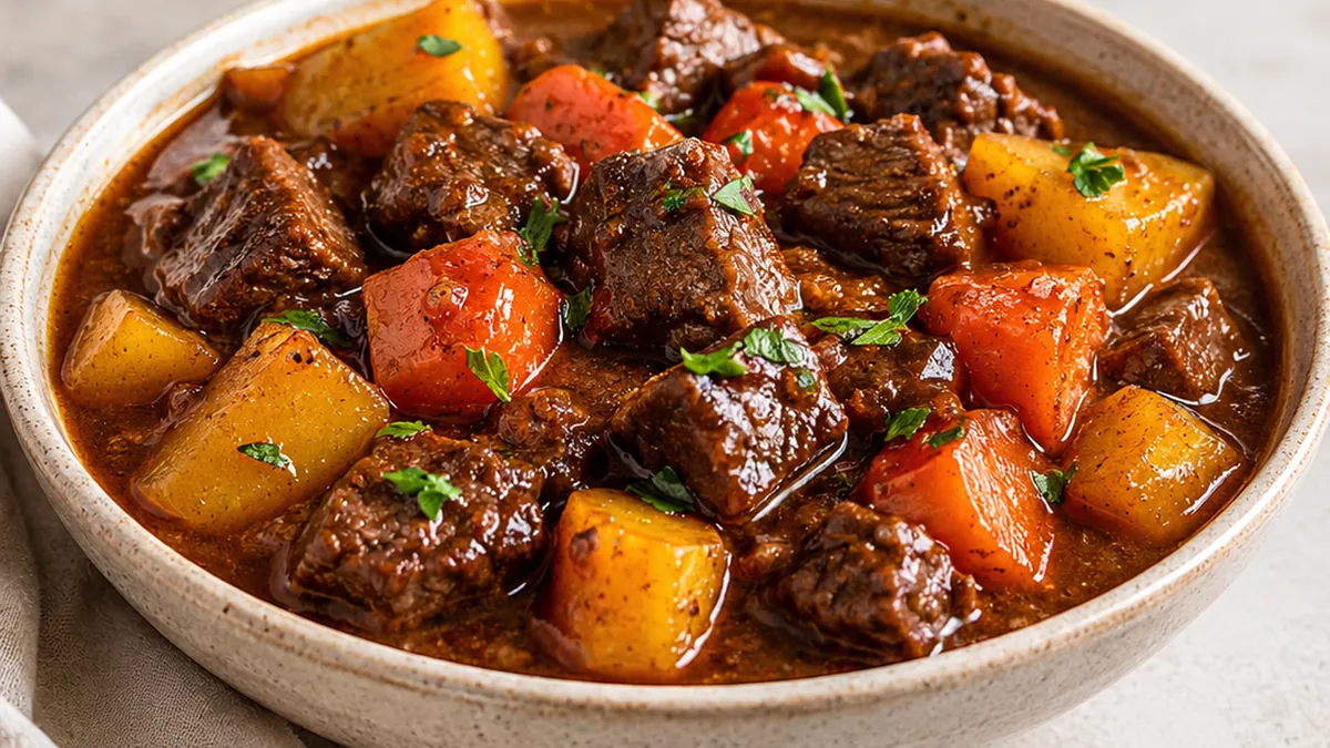 Flavor Bomb Instant Pot Beef Stew - instant pot stew - Instant Pot stew: cook this hearty and tender beef stew in under an hour. Perfect for a comforting meal,