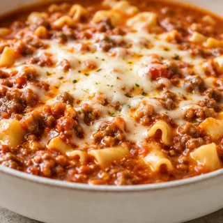 Easy Cheesy Lasagna Soup! Lasagna soup: whip up this comforting and hearty dish in under an hour. Enjoy all the classic flavors without the fuss of layering, pe