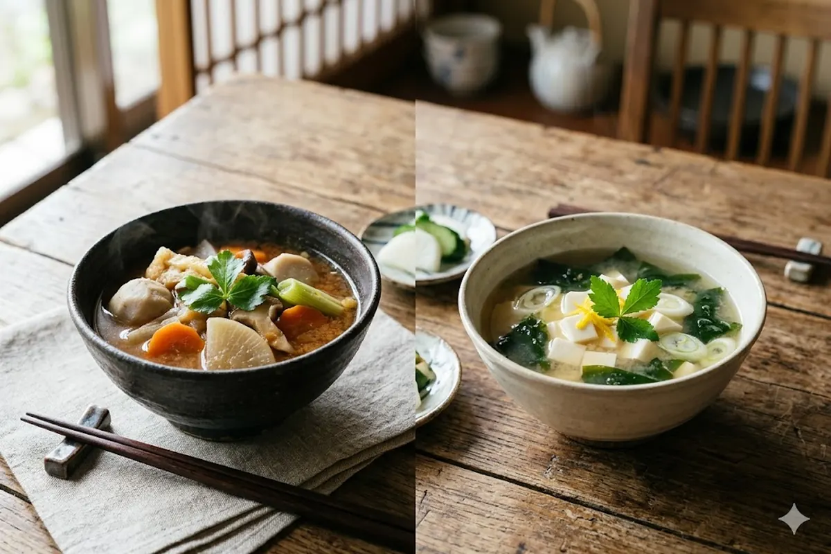 Miso soup — Regional and seasonal variety