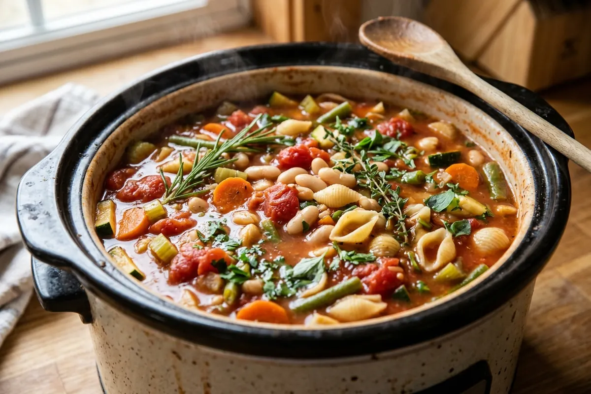 The Base You Can Leave Alone All Day Slow cooker minestrone — The Base You Can Leave Alone All Day