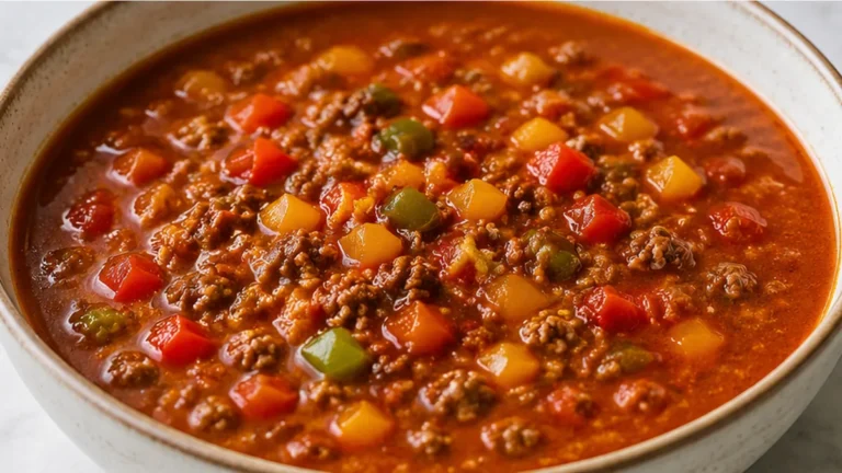 Easy Stuffed Pepper Soup: Comfort in a Bowl