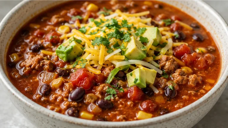 Quick & Hearty Taco Soup: Weeknight Favorite!