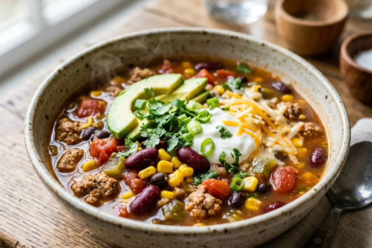 taco soup nutritional information step by step taco soup nutritional information step by step