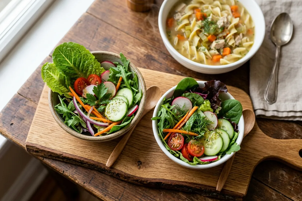 Salads: The Fresh Counterpoint What to serve with chicken noodle soup — Salads: The Fresh Counterpoint