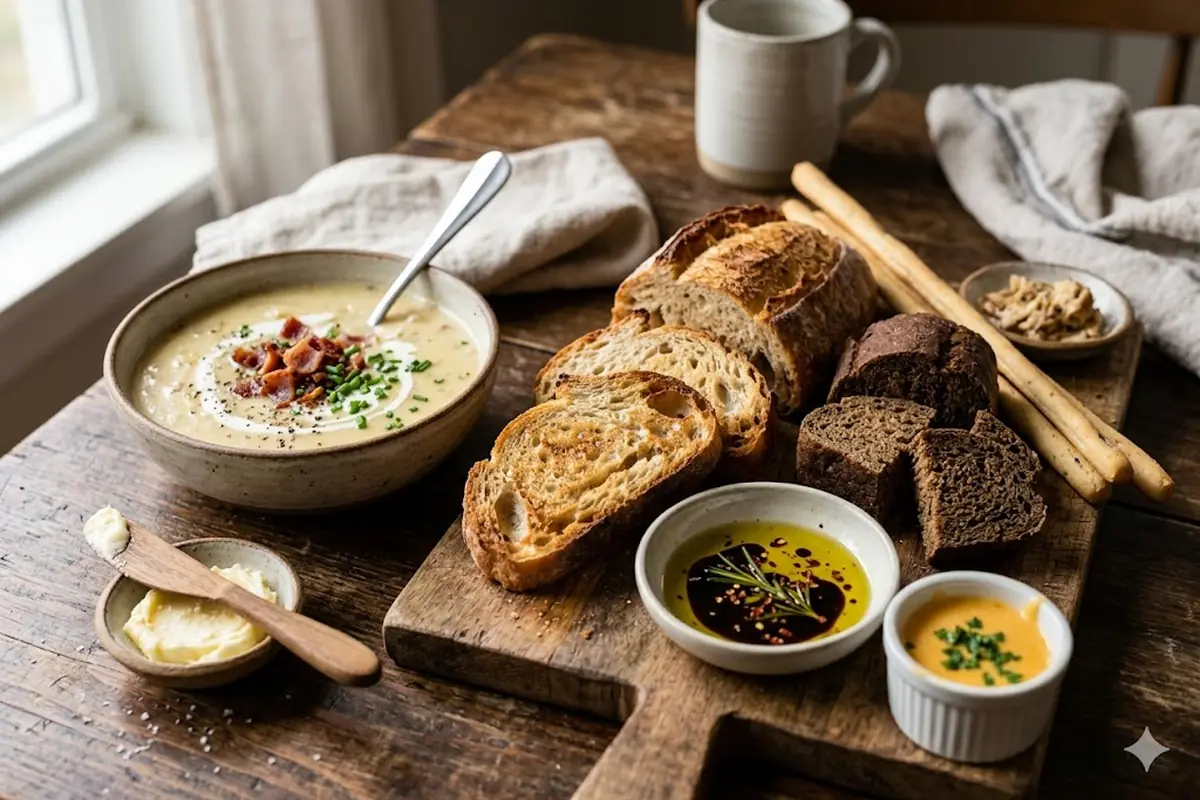 Breads and dippers: the obvious, done right Breads and dippers: the obvious, done right