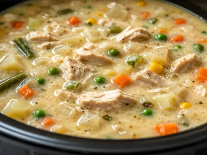 Cozy Slow Cooker Chicken Pot Pie Soup