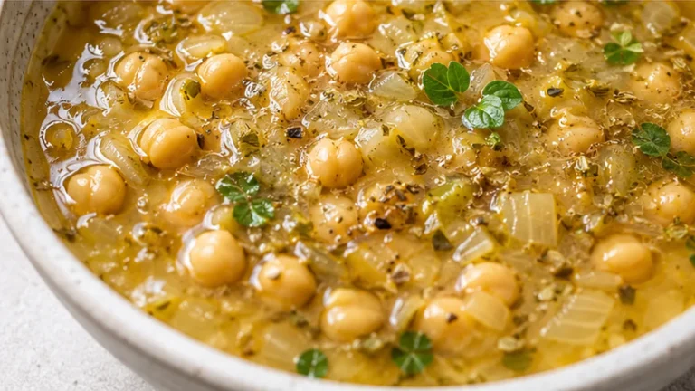 Cozy Chickpea Oregano Soup