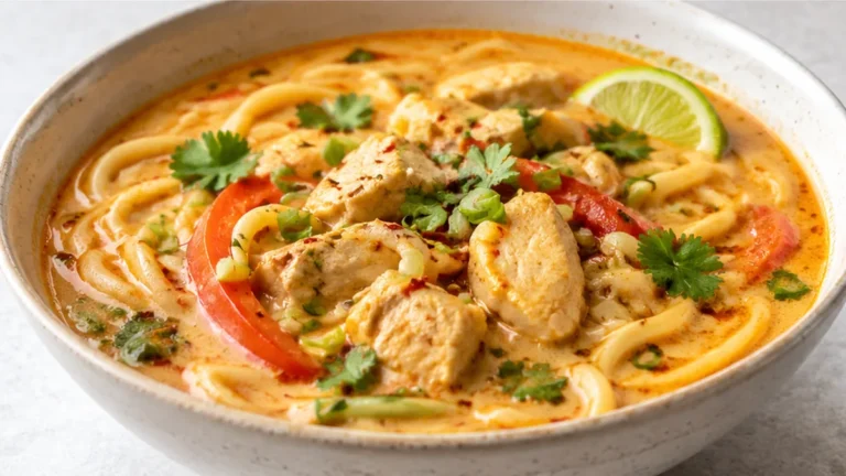 Creamy Thai Curry Noodle Soup