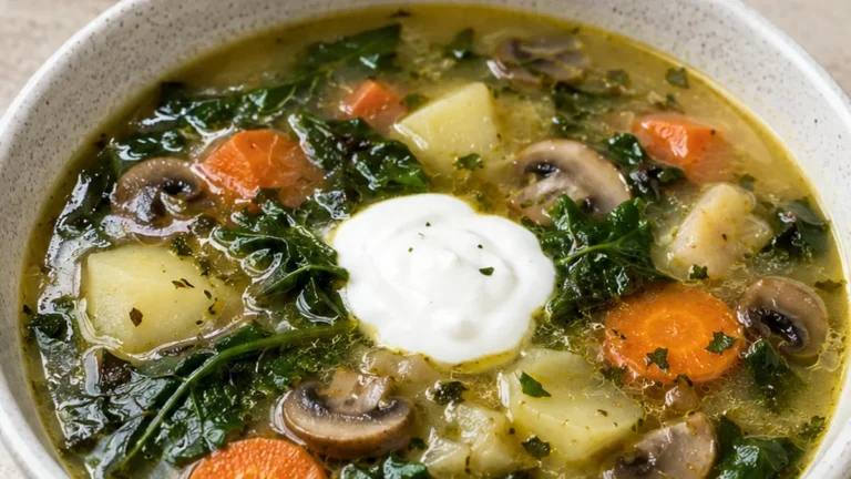 Dandelion Detox Soup for Gut Health