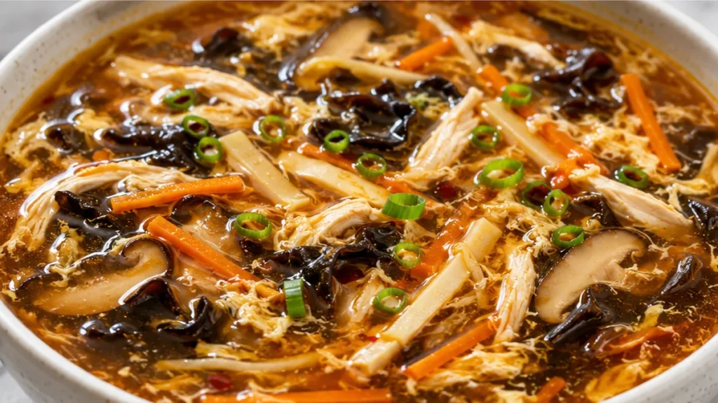 Hot & Sour Soup Recipe - hot sour soup - Hot sour soup: Master this authentic recipe in your Instant Pot or stovetop in under 45 minutes. Savory, tangy, and spi