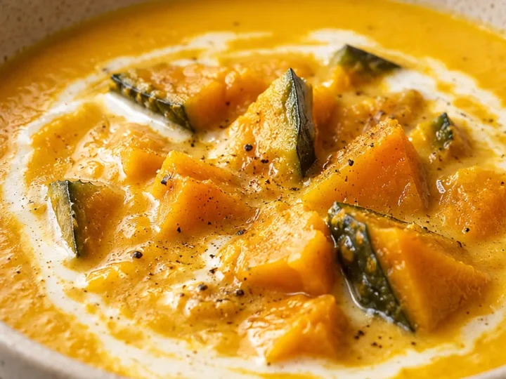 Creamy Kabocha Coconut Curry Soup