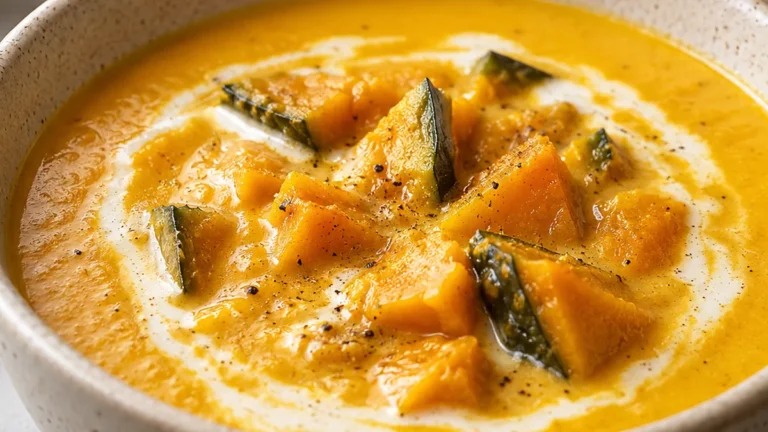 Creamy Kabocha Coconut Curry Soup