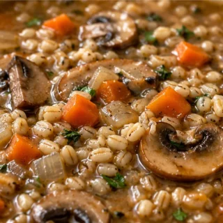 Instant Pot Mushroom Barley Soup