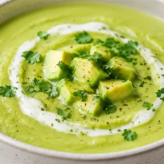 Creamy Paleo Avocado Soup - Paleo avocado soup: whip up this vibrant, creamy, and healthy soup in minutes. Perfect for a quick, nutritious meal with a zesty lim
