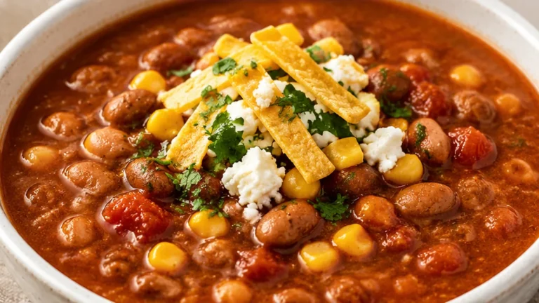 ️ Sopa Tarasca: Spicy Pinto Bean Soup!