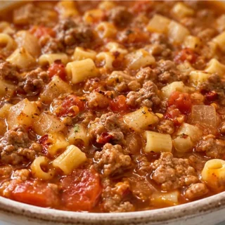 Italian Sausage & Pasta Soup - SpaghettiOs soup - SpaghettiOs Soup: Enjoy this comforting and unique soup with savory Italian sausage and fresh vegetables. A qu