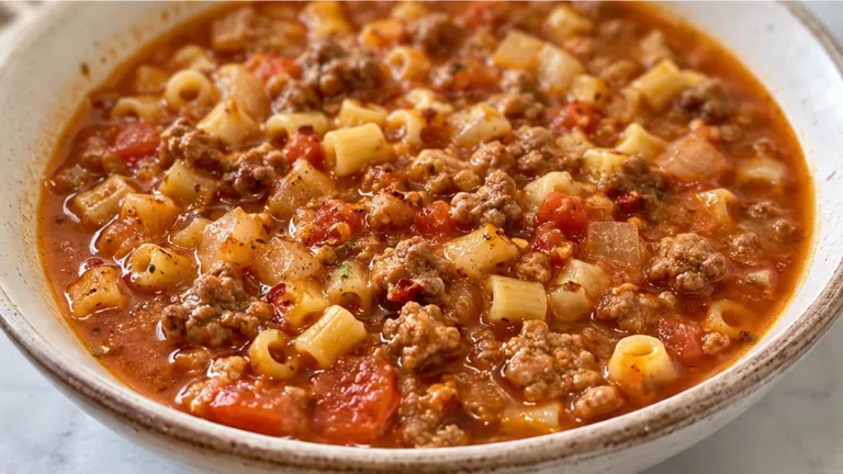Italian Sausage & Pasta Soup