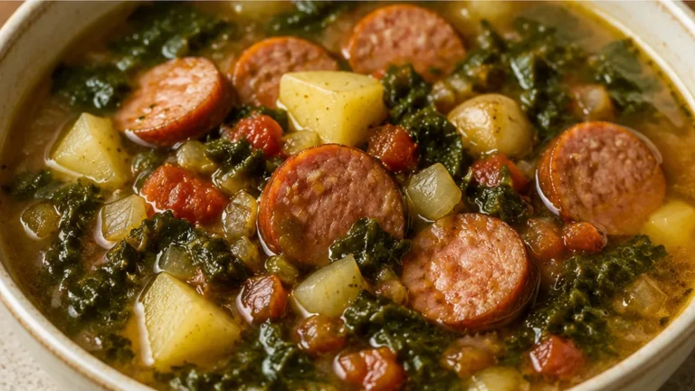 Swamp Soup: Smoky Sausage & Greens