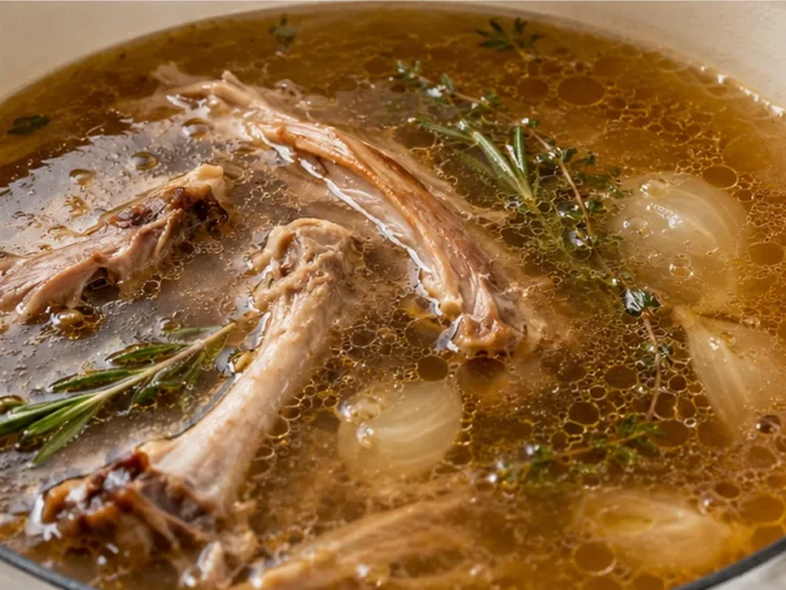 Rich Homemade Turkey Broth
