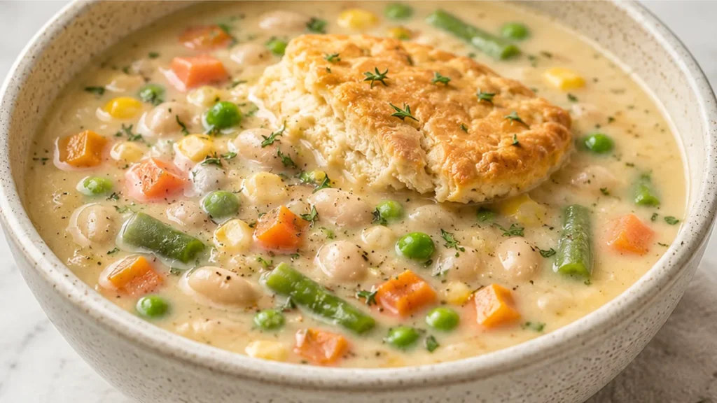 Creamy Vegan Pot Pie Soup: Cozy Comfort in a Bowl!