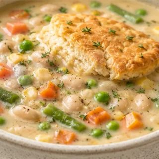 Creamy Vegan Pot Pie Soup: Cozy Comfort in a Bowl! Vegan Pot Pie Soup: Master this rich and hearty plant-based meal in under an hour. Loaded with veggies and to
